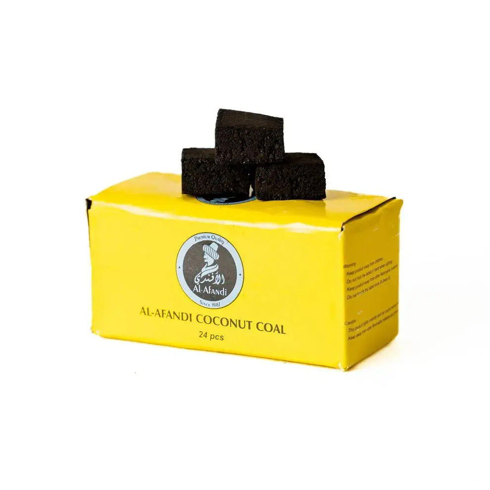 Al Afandi Hookah Coconut Coal 250g - 24pcs