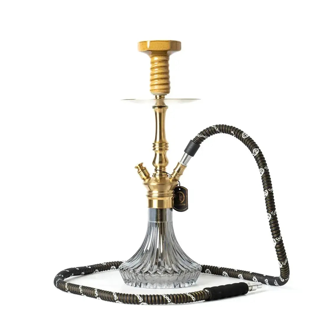 COCOYAYA Madrid Hookah - Golden (Black Base)