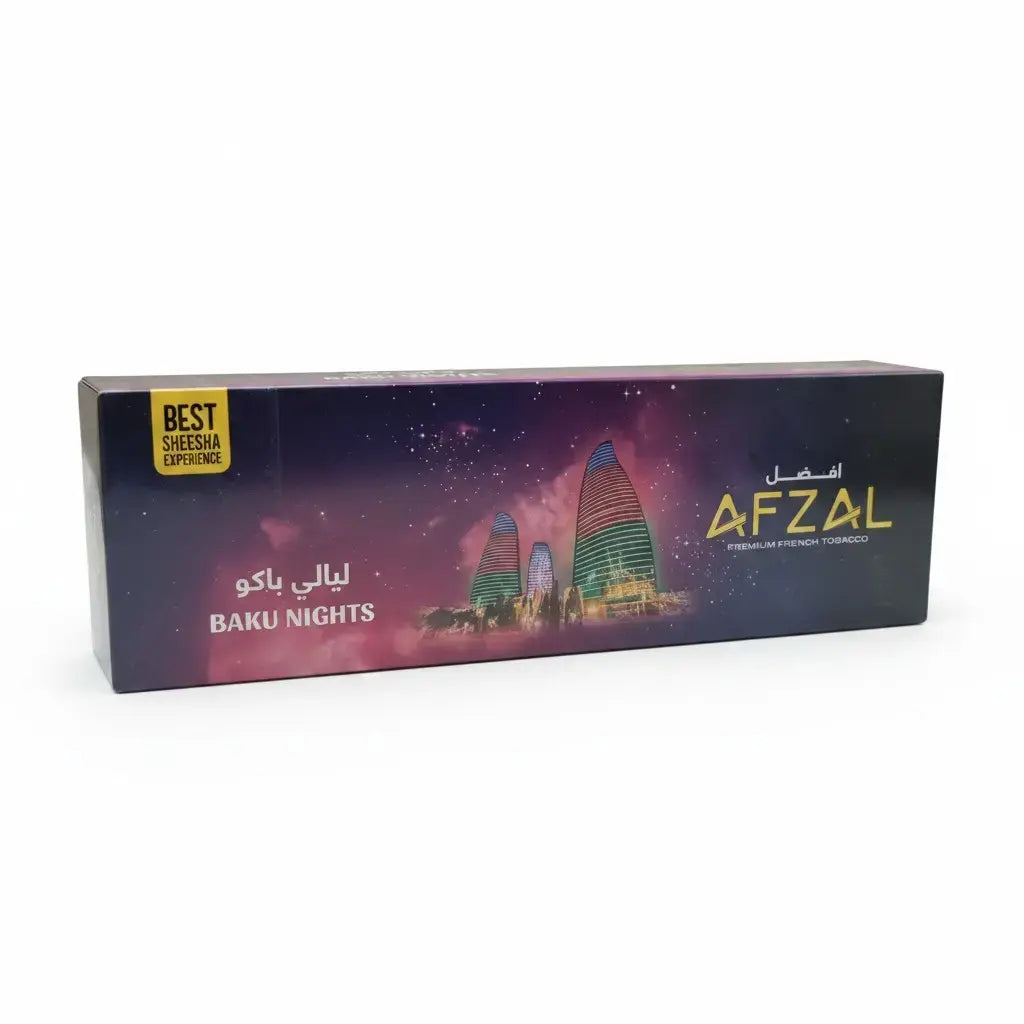 Afzal Baku Nights, Afzal Baku Nights Hookah Flavor, Afzal Baku Nights 500g, Baku Nights Hookah Flavor 500g, Afzal Shisha Flavor, Baku Nights Shisha Flavor, Premium Hookah Flavor