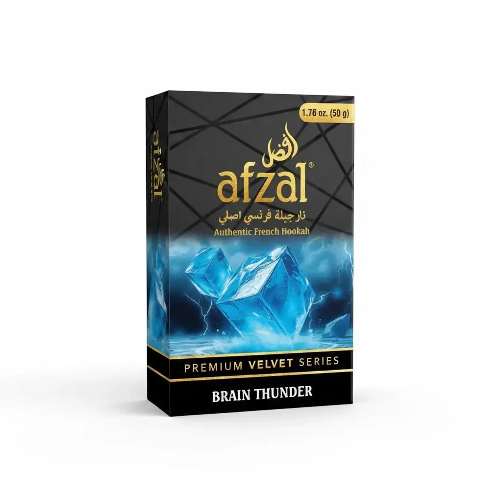 Afzal Brain Thunder Hookah Flavour 50g Premium Velvet Series