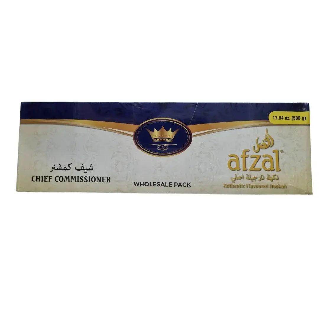Afzal Chief Commissioner, Afzal Chief Commissioner Hookah Flavor, Afzal Chief Commissioner 500g, Chief Commissioner Hookah Flavor 500g, Afzal Shisha Flavor, Premium Hookah Flavor, Afzal Hookah Flavor