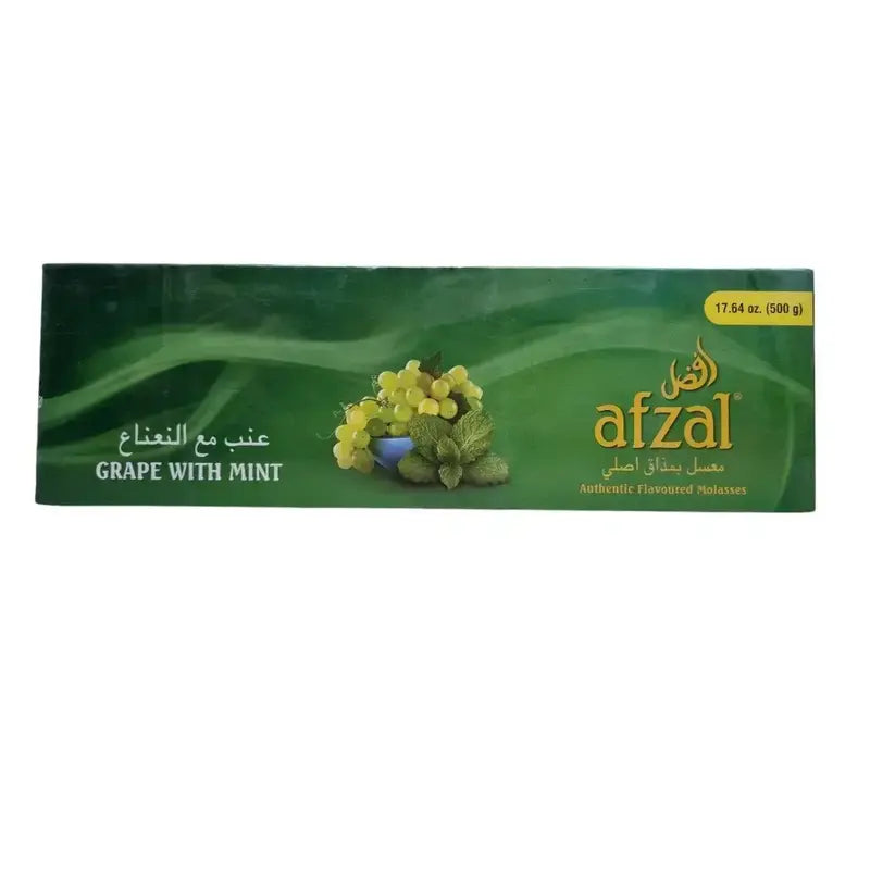 Afzal Grape With Mint, Afzal Grape With Mint 500g, Afzal hookah flavour, Grape Mint hookah flavour, grape hookah flavour, mint hookah flavour, Afzal flavours India, Indian hookah flavour, Afzal 500g hookah flavour