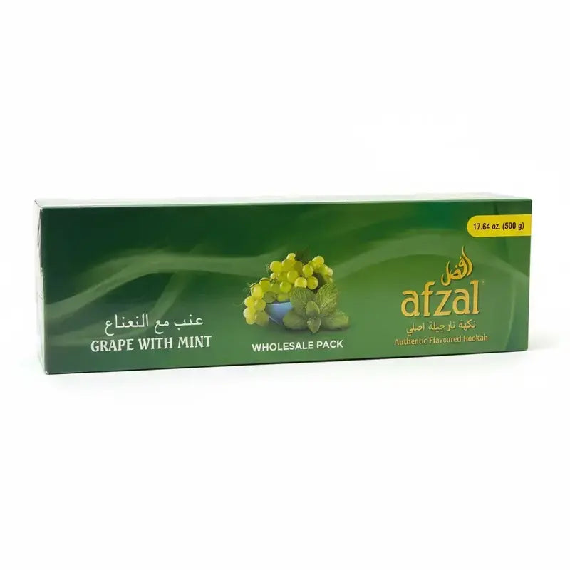 Afzal Grape With Mint, Afzal Grape With Mint 500g, Afzal hookah flavour, Grape Mint hookah flavour, grape hookah flavour, mint hookah flavour, Afzal flavours India, Indian hookah flavour, Afzal 500g hookah flavour