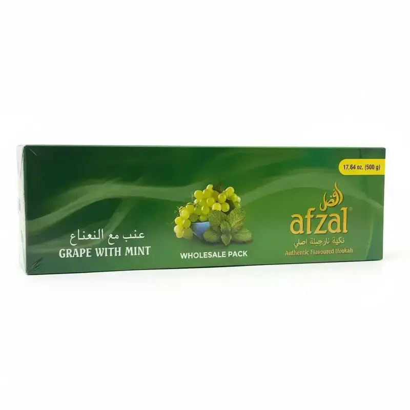 Afzal Grape With Mint, Afzal Grape With Mint 500g, Afzal hookah flavour, Grape Mint hookah flavour, grape hookah flavour, mint hookah flavour, Afzal flavours India, Indian hookah flavour, Afzal 500g hookah flavour