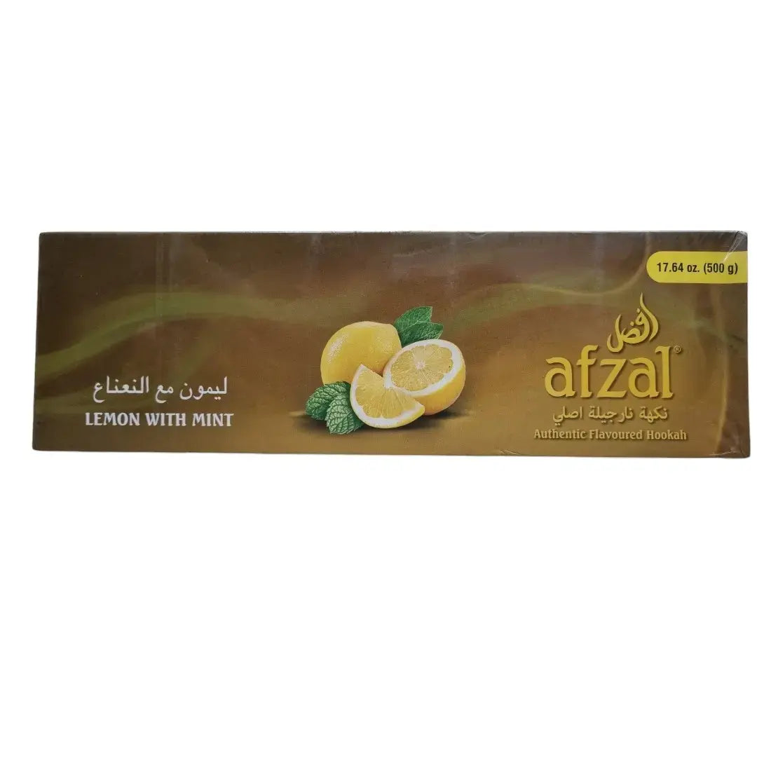 Afzal Lemon With Mint, Afzal Lemon With Mint Hookah Flavor, Afzal Lemon Mint 500g, Lemon With Mint Hookah Flavor 500g, Afzal Shisha Flavor, Lemon Hookah Flavor, Mint Hookah Flavor, Citrus Hookah Flavor