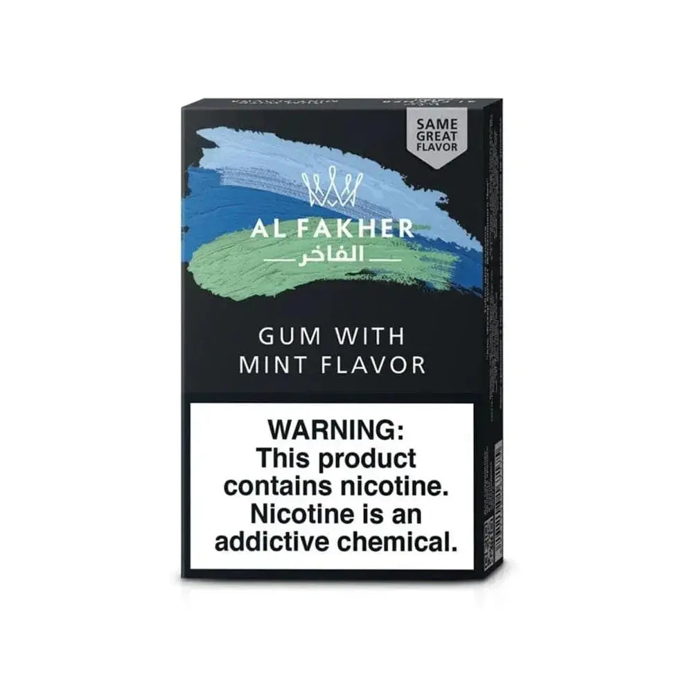 Al Fakher Gum With Mint, Al Fakher Gum Mint Flavor, Al Fakher Gum With Mint 50g, Al Fakher Gum With Mint Hookah Tobacco, Gum Mint Shisha Flavor, Al Fakher Mint Flavor
