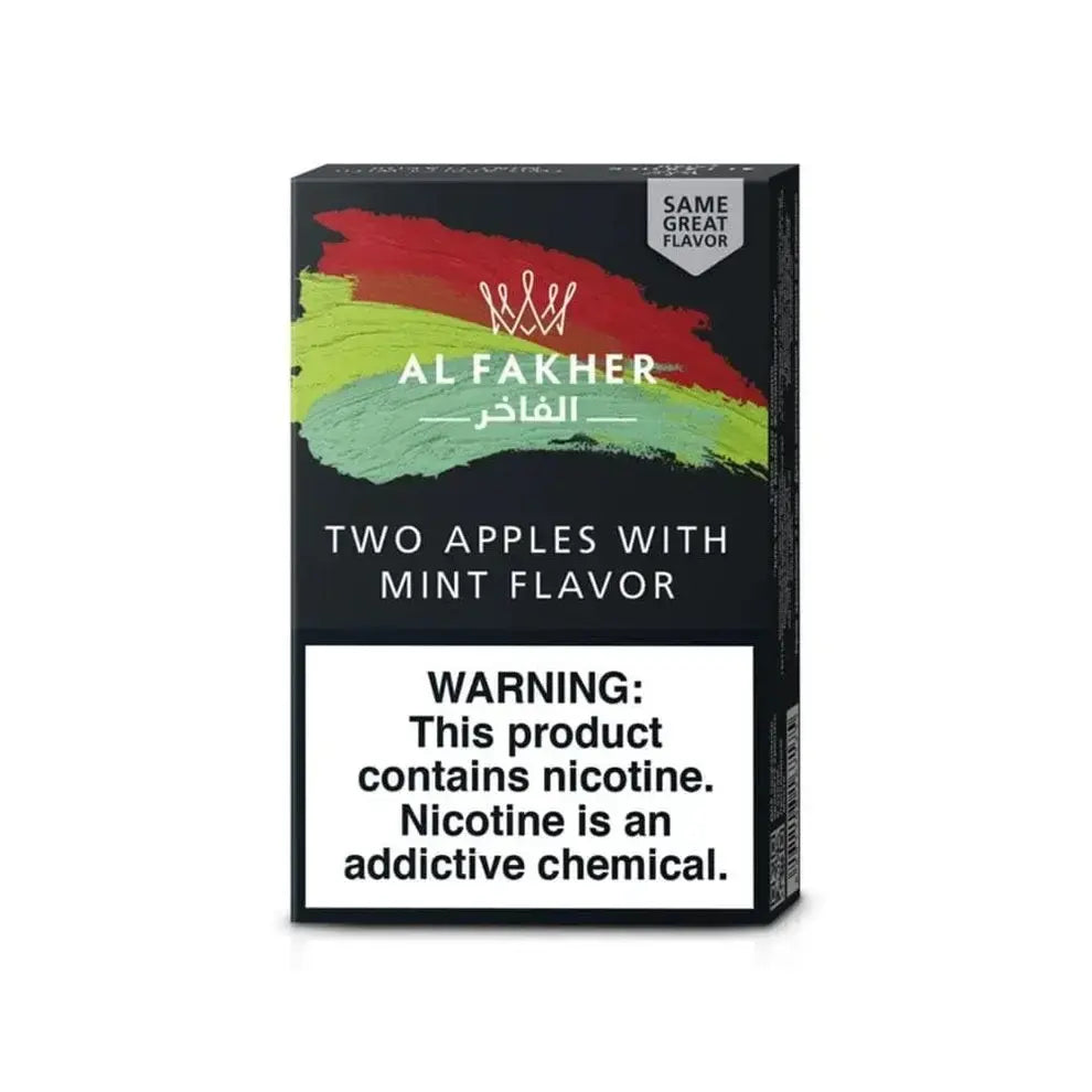 Al Fakher Two Apples With Mint Hookah Flavour 50g