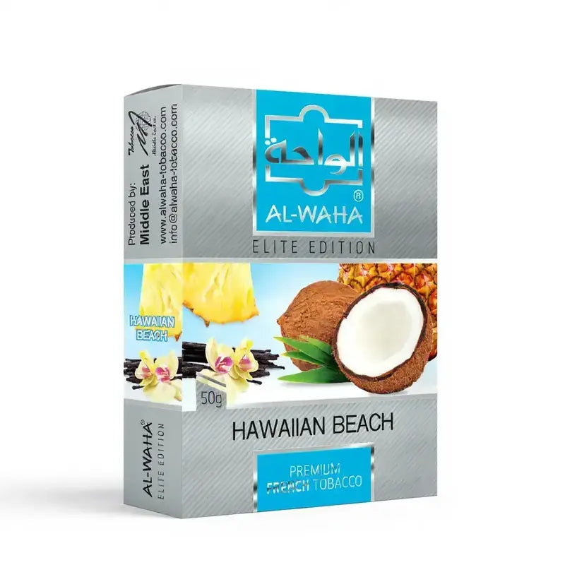Al-Waha Hawaiian Beach Hookah Flavour 50g Elite Edition with pineapple, coconut and vanilla