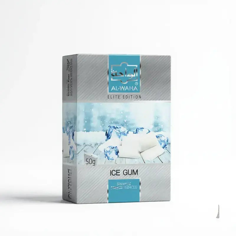 Al-Waha Ice Gum Hookah Flavour 50g Elite Edition with spearmint gum and icy menthol notes