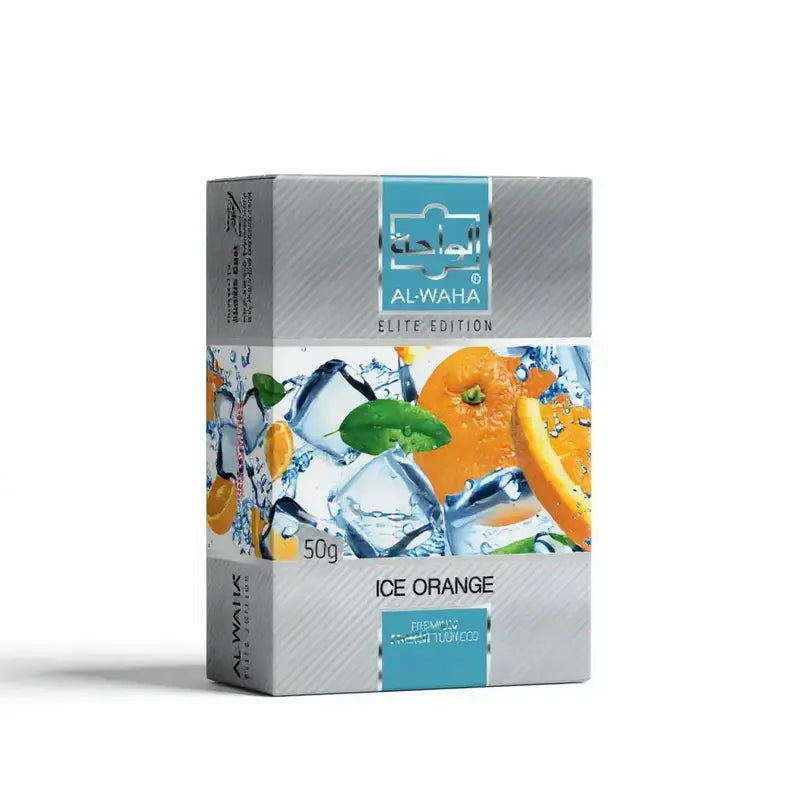 Al-Waha Ice Orange Hookah Flavour 50g Elite Edition with orange and icy cooling notes