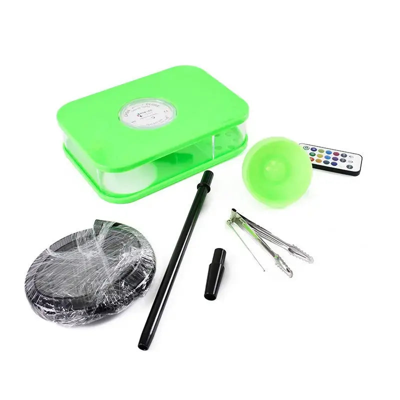 Dejavuu Acrylic Cube Car Hookah with LED Light
