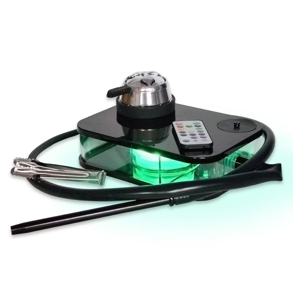 Dejavuu Acrylic Cube Car Hookah with LED Light