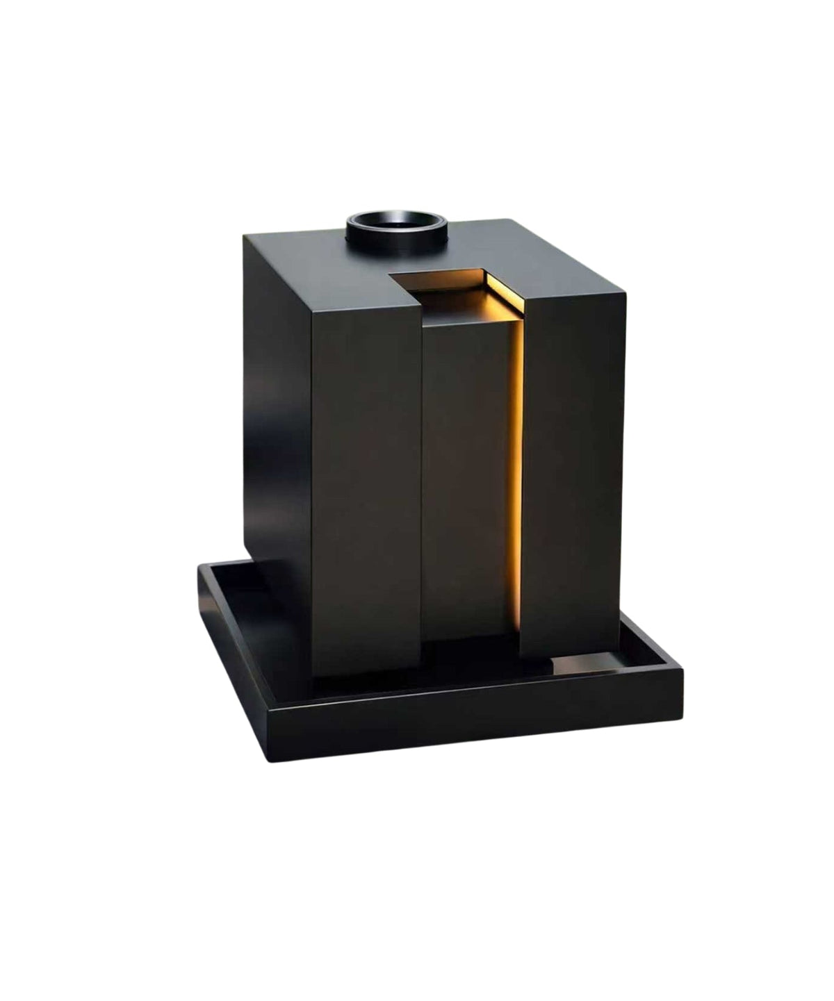 Black Waterfall Hookah, Waterfall Hookah, Premium Black Hookah, Modern Hookah, Designer Hookah, Stainless Steel Hookah, Aluminum Hookah, Glass Hookah, Premium Hookah India, Black Hookah Online India, Modern Designer Hookah