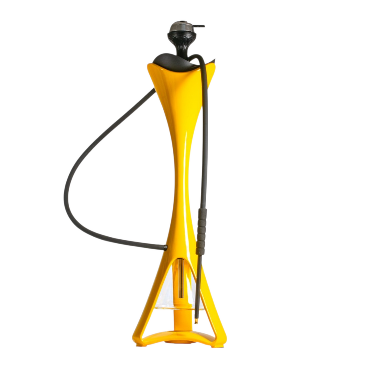 Dejavuu Ferry Hookah, Ferry Hookah Yellow, yellow hookah, 34 inch hookah, LED hookah, hookah with LED light, premium hookah, glass base hookah, silicone hookah, hookah with HMD, Dejavuu hookah, buy hookah online India