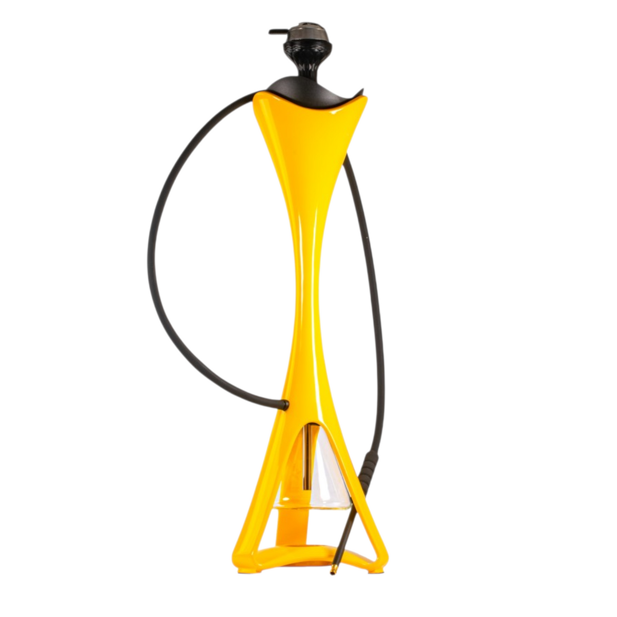 Dejavuu Ferry Hookah, Ferry Hookah Yellow, yellow hookah, 34 inch hookah, LED hookah, hookah with LED light, premium hookah, glass base hookah, silicone hookah, hookah with HMD, Dejavuu hookah, buy hookah online India