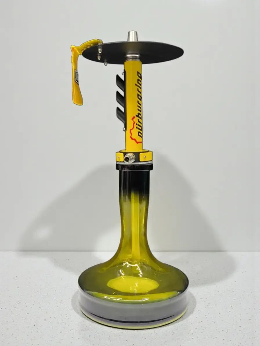 El Bomber Russian Hookah 28 Inch with Aluminium Body and Glass Base