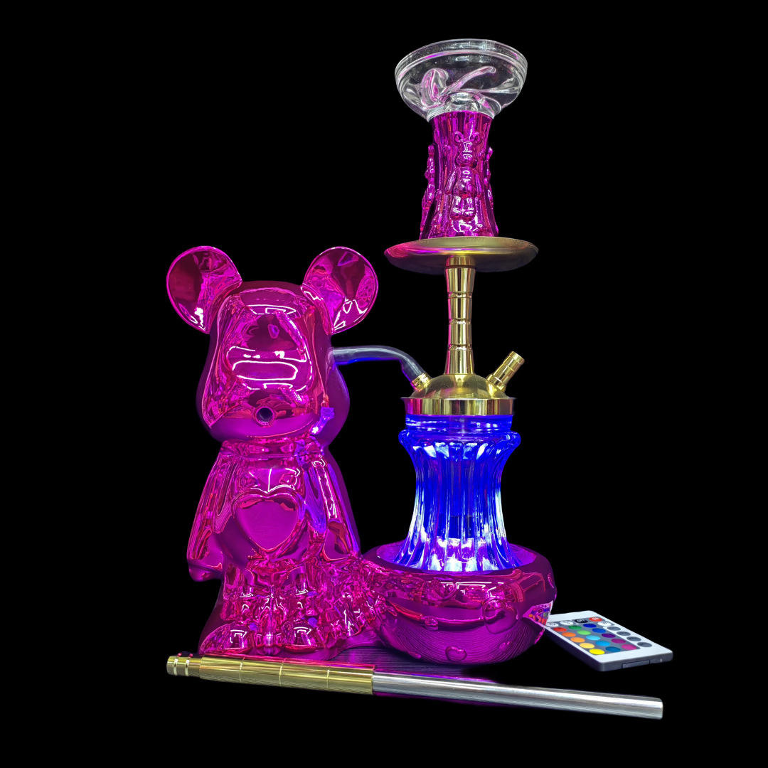 Teddy Bear Hookah with LED Light and Accessories