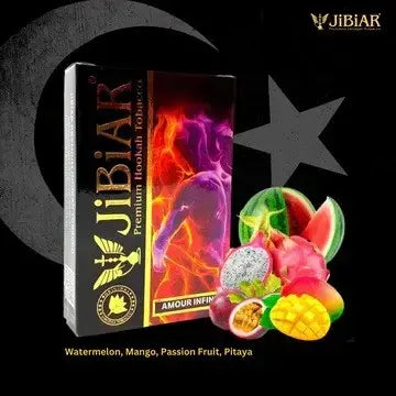 Jibiar Amour Infini hookah flavour 50g, Jibiar Amour Infini flavour, watermelon mango passion fruit hookah flavour, pitaya hookah flavour, Jibiar hookah flavour 50g, buy Jibiar Amour Infini online