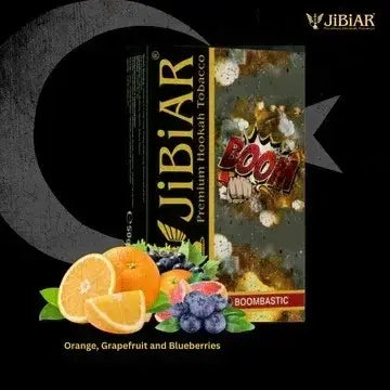 Jibiar Bombastic hookah flavour 50g, Jibiar Bombastic flavour, orange grapefruit blueberry hookah flavour, Jibiar hookah flavour 50g, citrus berry hookah flavour, buy Jibiar Bombastic online