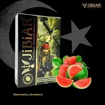 Jibiar Captain Pirates hookah flavour 50g, Jibiar Captain Pirates flavour, watermelon strawberry hookah flavour, Jibiar hookah flavour 50g, strawberry watermelon flavour, buy Jibiar Captain Pirates online