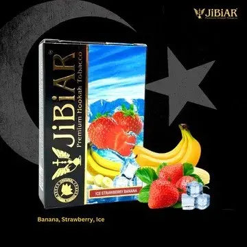 Jibiar Ice Strawberry Banana Hookah Flavor, Jibiar Ice Strawberry Banana 50g, Strawberry Banana Hookah Flavor, Jibiar Hookah Flavor, Ice Strawberry Banana Flavor, Turkish Hookah Flavor, Buy Jibiar Ice Strawberry Banana Online