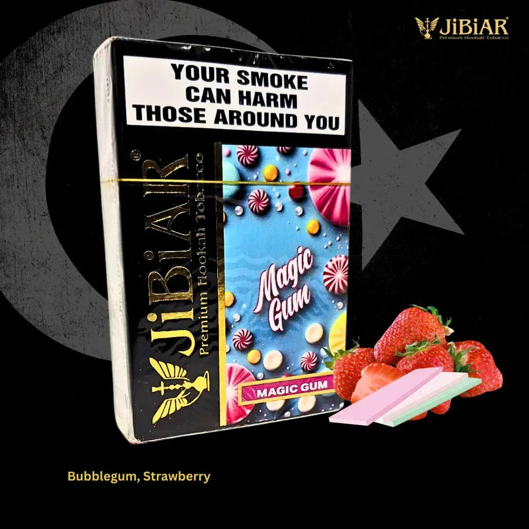 Jibiar Magic Gum Hookah Flavor, Jibiar Magic Gum 50g, Magic Gum Hookah Flavor, Strawberry Bubblegum Hookah Flavor, Jibiar Hookah Flavor, Turkish Hookah Flavor, Buy Jibiar Magic Gum Online