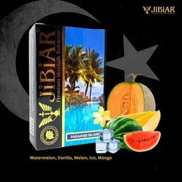 Jibiar Paradise Island, Jibiar hookah flavor, Paradise Island hookah flavor, watermelon mango hookah flavor, tropical hookah flavor, Jibiar 50g, Turkish hookah flavor, buy Jibiar hookah flavor online