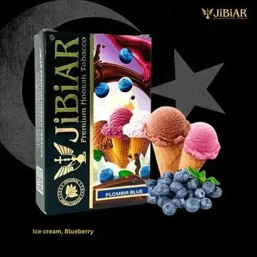 Jibiar Plombir Blue, Jibiar hookah flavor, Plombir Blue hookah flavor, blueberry ice cream hookah flavor, Jibiar 50g, Turkish hookah flavor, buy Jibiar hookah flavor online
