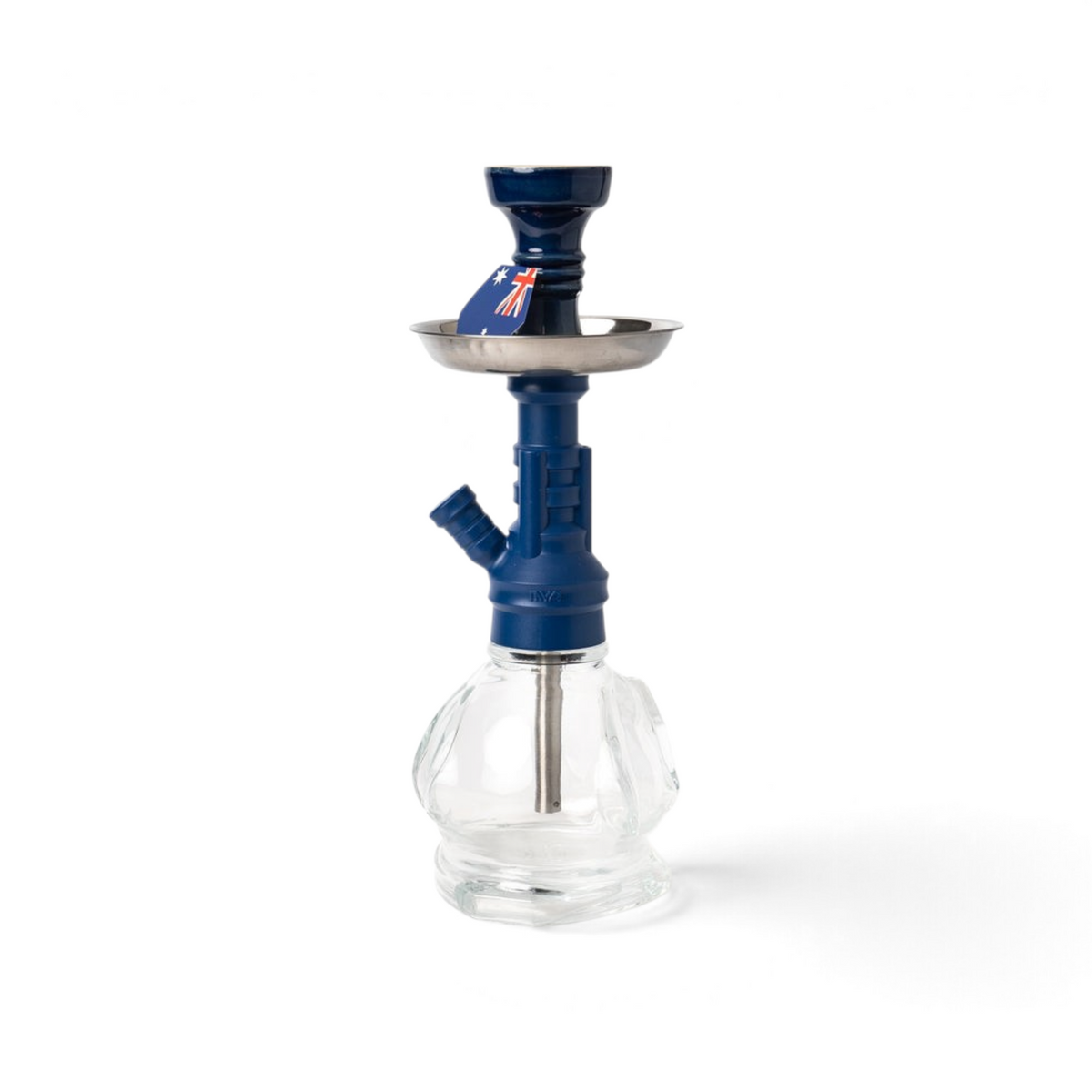 MYA Golazo Original Hookah 14 inch with acrylic X-function stem, transparent glass base and ceramic bowl