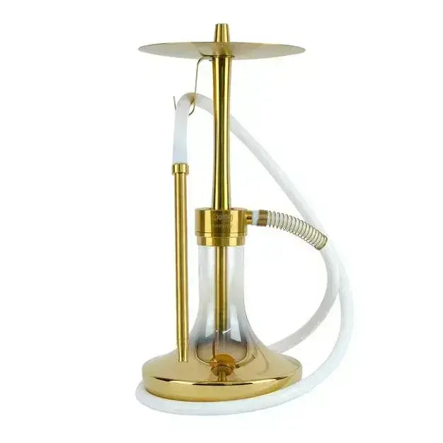 Oduman Infinity gold glass gold body 45 cm hookah with silicone hose and diffuser