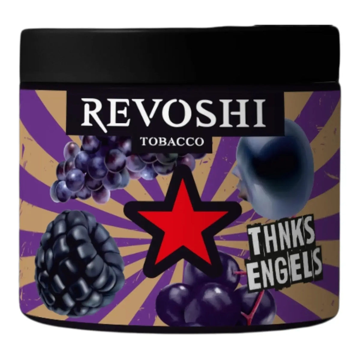 Revoshi Thanks Engels, Revoshi Thanks Engels Hookah Flavor, Revoshi Thanks Engels 250g, Thanks Engels Hookah Flavor 250g, Revoshi Tobacco Shisha Flavor, Mixed Berry Hookah Flavor, Grape Blackberry Hookah Flavor
