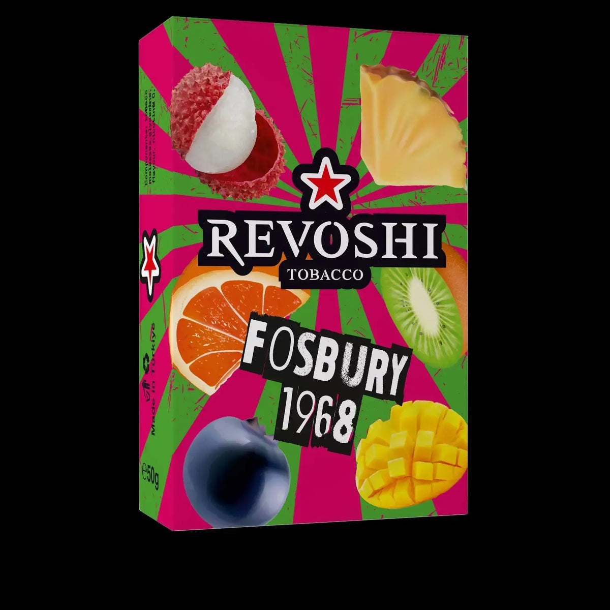 Revoshii Fosbury 1968, Revoshii Fosbury 1968 Hookah Flavor, Revoshii Fosbury 1968 50g, Fosbury 1968 Hookah Flavor 50g, Revoshii Shisha Flavor, Fruity Hookah Flavor, Tropical Shisha Flavor, Revoshii Hookah Flavor