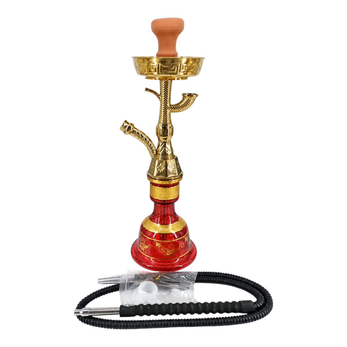 Sheesha King blue gold Egyptian hookah 22 inch hookah set