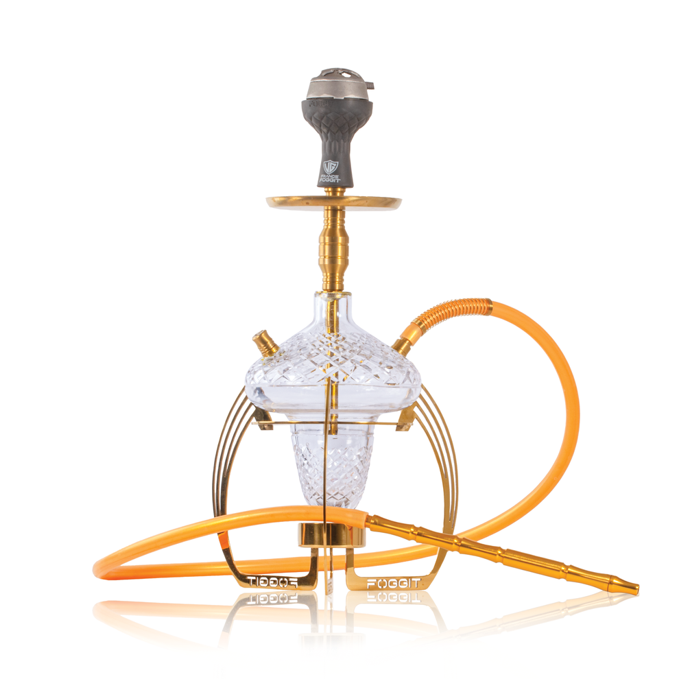 VG France Crown Hookah, VG France Hookah, Crown Hookah with Bag, VG France Gold Hookah, Gold Stem Hookah, CGB Base Hookah, 22 Inch Hookah, Hookah with LED Light, Hookah with Remote, Hookah with Bag, Premium Hookah, Designer Hookah, Buy VG France Hookah Online