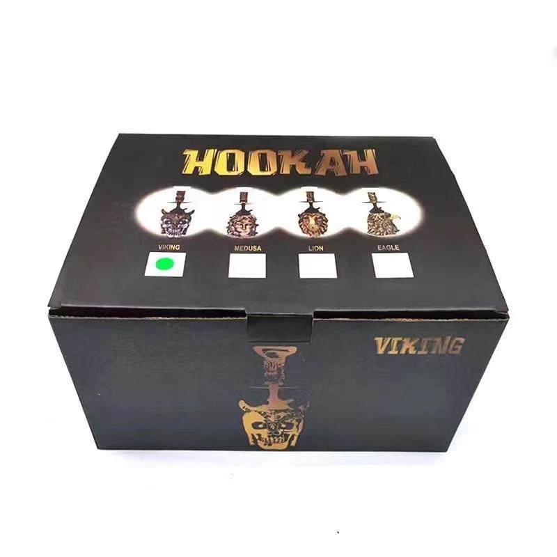 Viking Skull LED Hookah close-up design